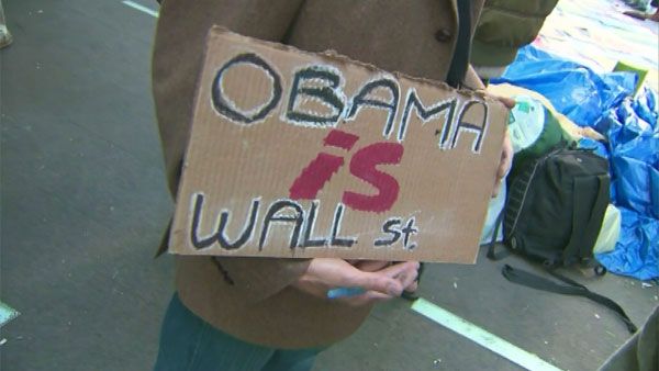 President Barack Obama said Thursday that the protesters are giving to voice to "frustration about how our financial situation works." (Source: CNN)