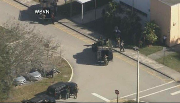 Reports of shots fired with injuries at a high school in Parkland, FL. (Source: CNN)