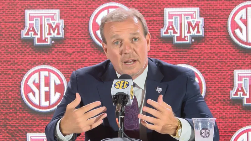 Jimbo Fisher SEC Media Days (Source: WSFA 12 News)