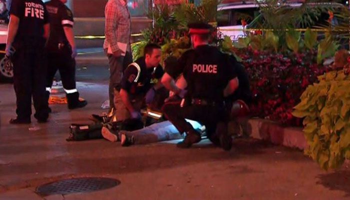 Two female victims died as a result of the mass shooting in Toronto Sunday night. (Source: CTV Network/CNN)