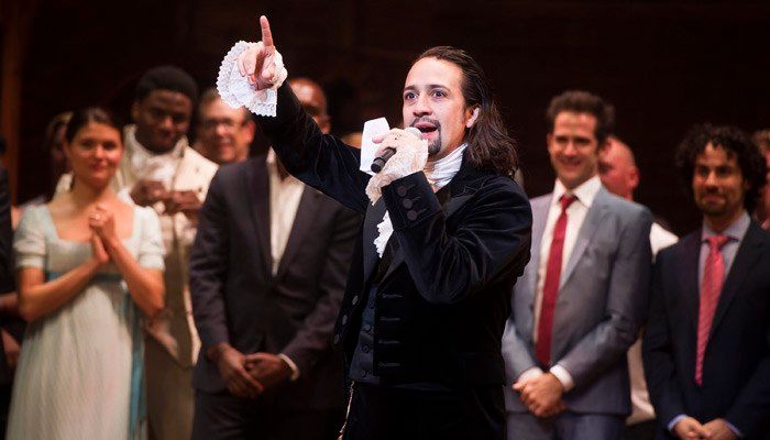The world-wide theatrical rights for ‘Hamilton’ could sell for more than $50 million. (Source: Charles Sykes/Invision/AP, file)