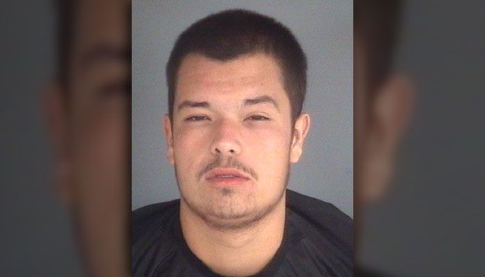 Nicolas Powell is scheduled to appear in court on Aug. 22 to face charges that include grand theft, DUI, trespassing and driving with a suspended license. (Source: Clay County Jail)