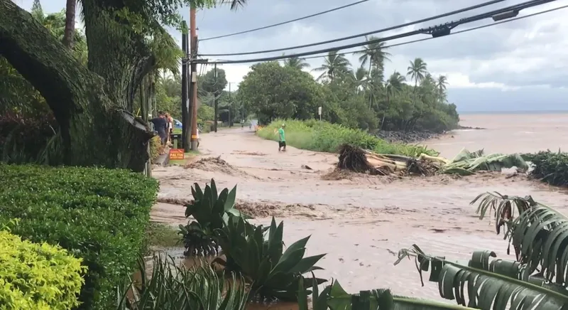 Tropical Storm Olivia triggered widespread flooding on Maui. (Image: Sandy Carr)