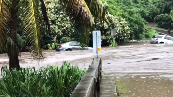 On Maui, significant flooding was reported in several areas. (Image: Damian Antioco)