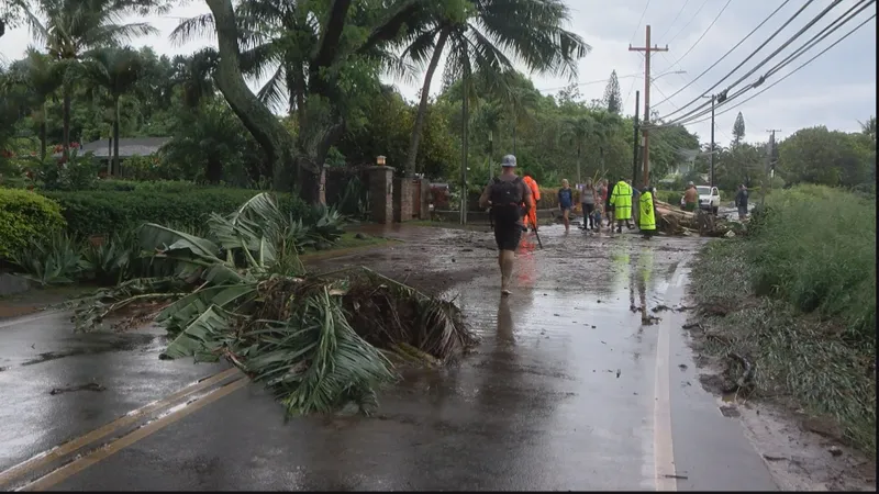 Crews are still assessing the extent of the damage to properties in West Maui. (Image: Hawaii News Now)
