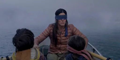 (Merrick Morton/Netflix via AP, File). FILE- This file image released by Netflix shows Sandra Bullock in a scene from the film, "Bird Box." Netflix lifted the usually tightly sealed lid on its viewership numbers in a recent tweet that disclosed 45 mill...