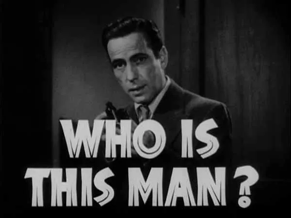 In case you didn't guess correctly, it's Humphrey Bogart, who died Jan. 14, 1957. This is an image from the trailer for The Maltese Falcon. (Source: Wikimedia Commons)