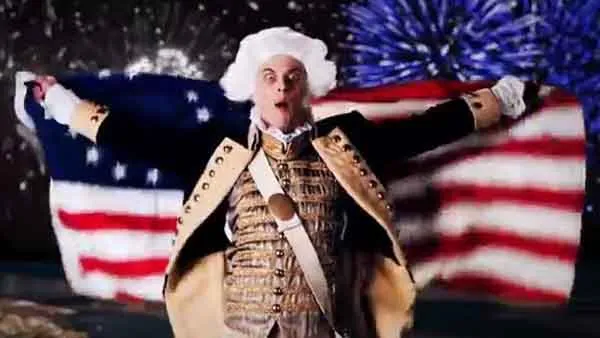 George Washington goes musket-to-claymore with William Wallace in a rap battle freedom-off.